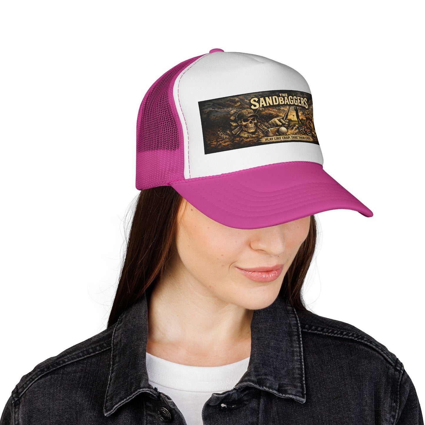 Trucker Cap — “The Sandbaggers Hat!” Embroidered Mesh Back