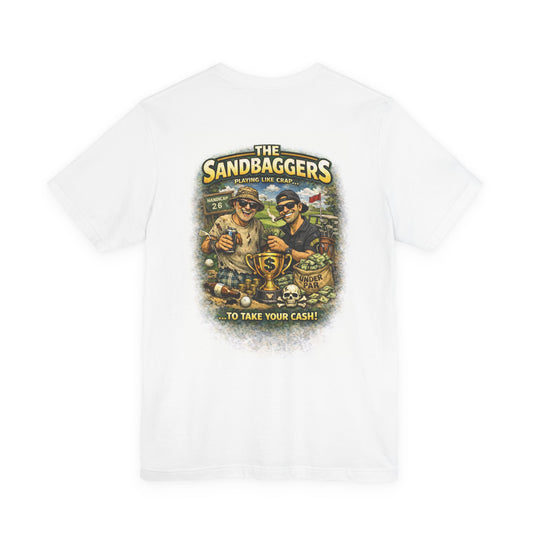 Sandbaggers Vintage Crew Tee — "The Sandbaggers" Money Hustle Graphic T-Shirt