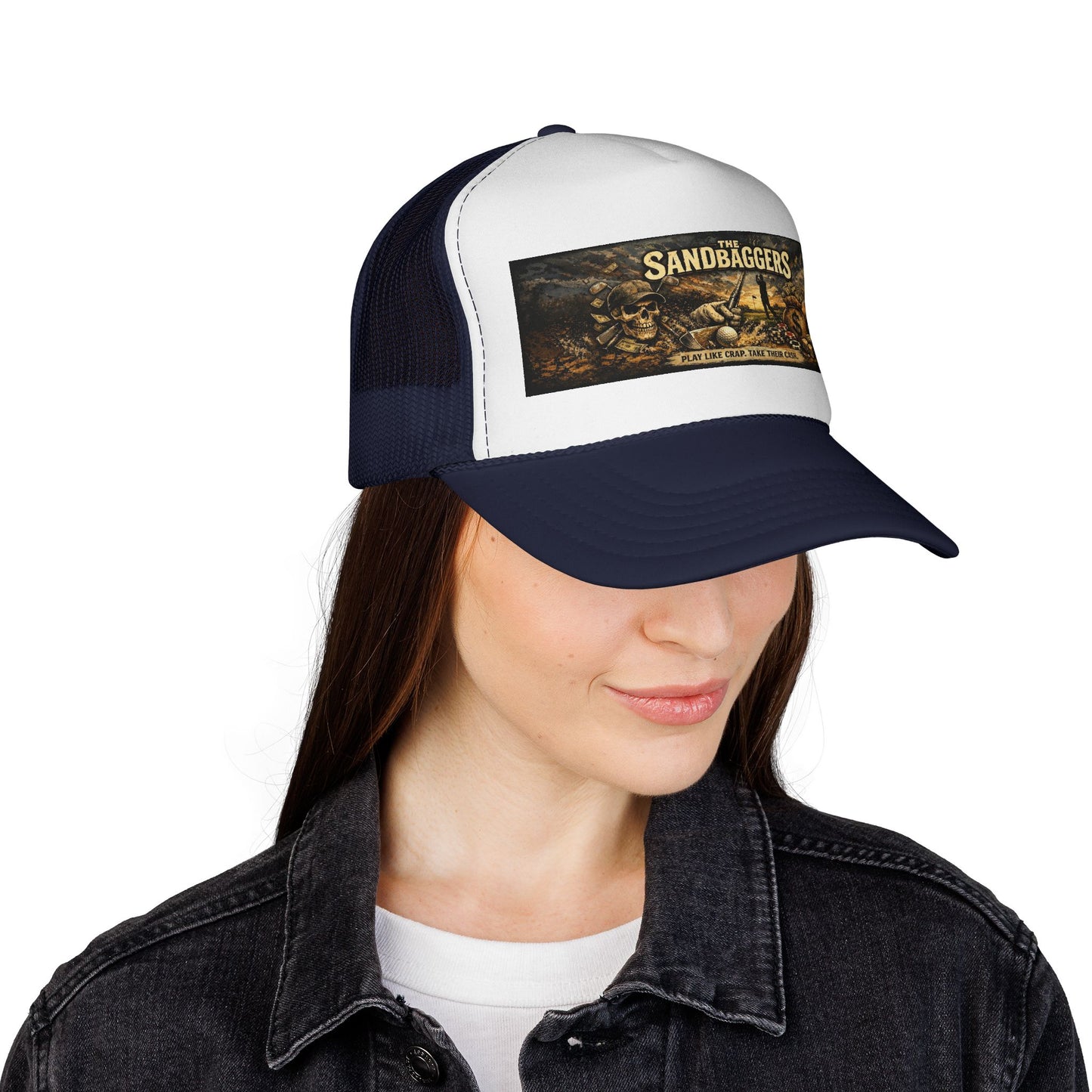 Trucker Cap — “The Sandbaggers Hat!” Embroidered Mesh Back