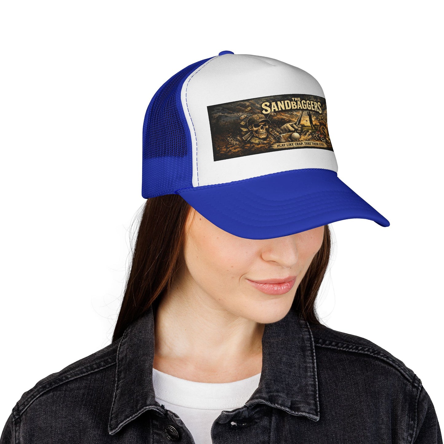 Trucker Cap — “The Sandbaggers Hat!” Embroidered Mesh Back