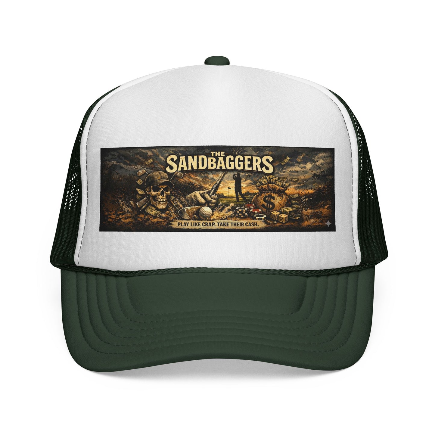 Trucker Cap — “The Sandbaggers Hat!” Embroidered Mesh Back