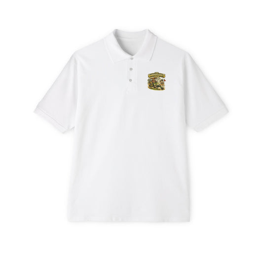 Men's Piqué Polo — 'I Just Don't Care' Casual Attitude Polo