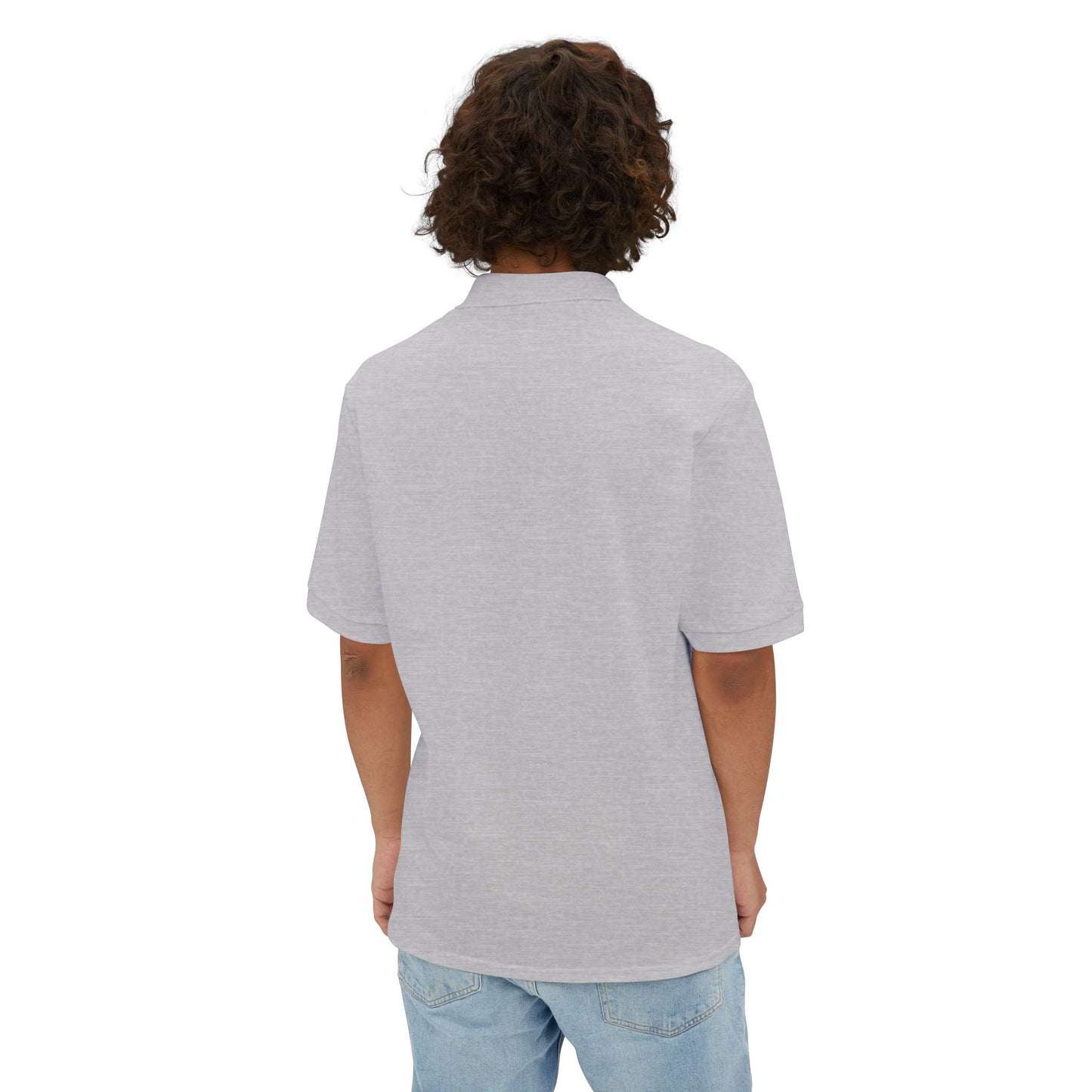 Men's Piqué Polo — 'I Just Don't Care' Casual Attitude Polo