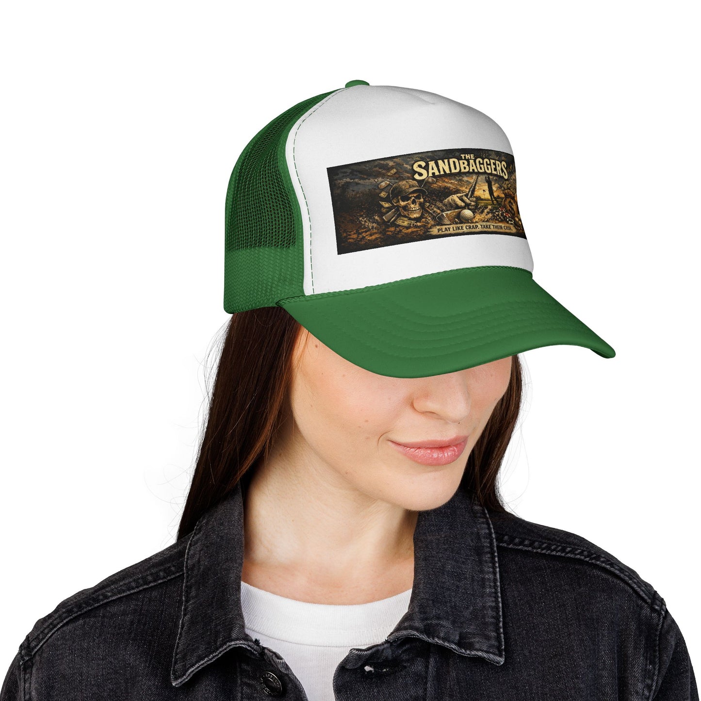Trucker Cap — “The Sandbaggers Hat!” Embroidered Mesh Back