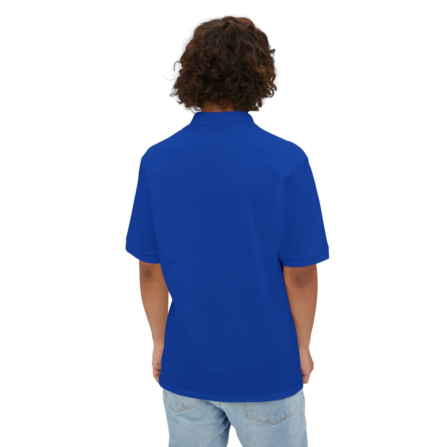 Men's Piqué Polo — 'I Just Don't Care' Casual Attitude Polo