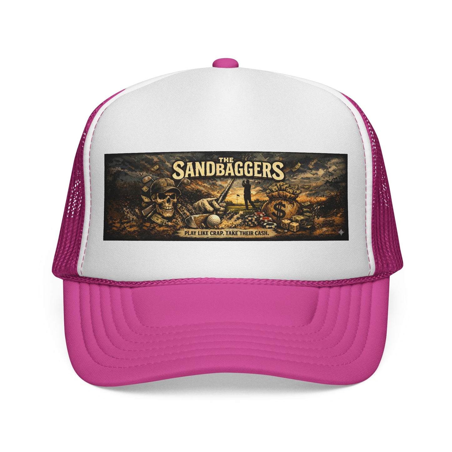 Trucker Cap — “The Sandbaggers Hat!” Embroidered Mesh Back
