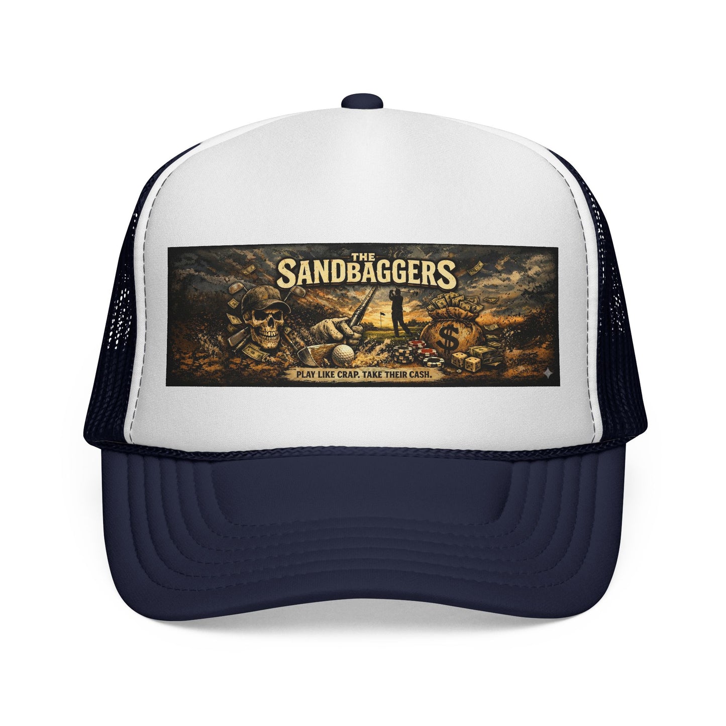 Trucker Cap — “The Sandbaggers Hat!” Embroidered Mesh Back