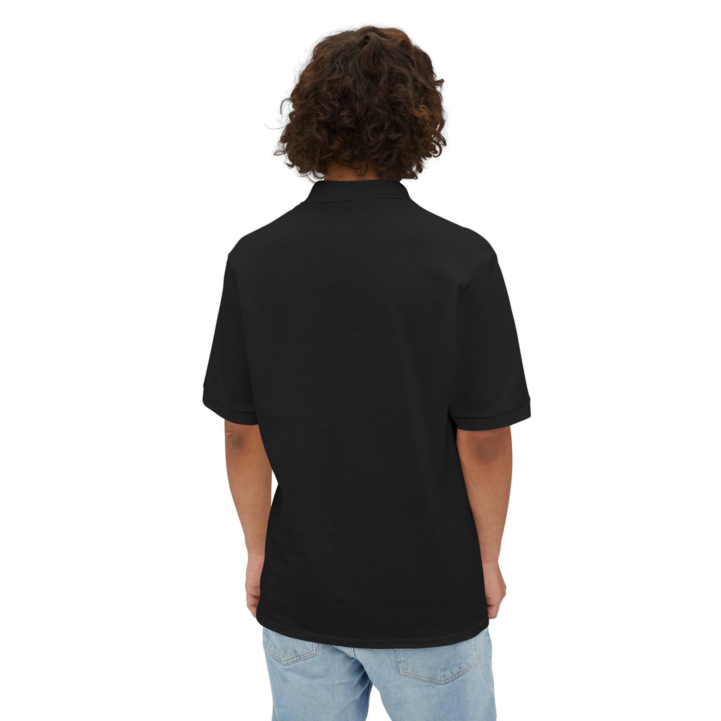 Men's Piqué Polo — 'I Just Don't Care' Casual Attitude Polo