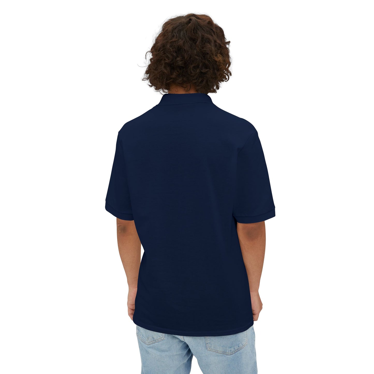 Men's Piqué Polo — 'I Just Don't Care' Casual Attitude Polo