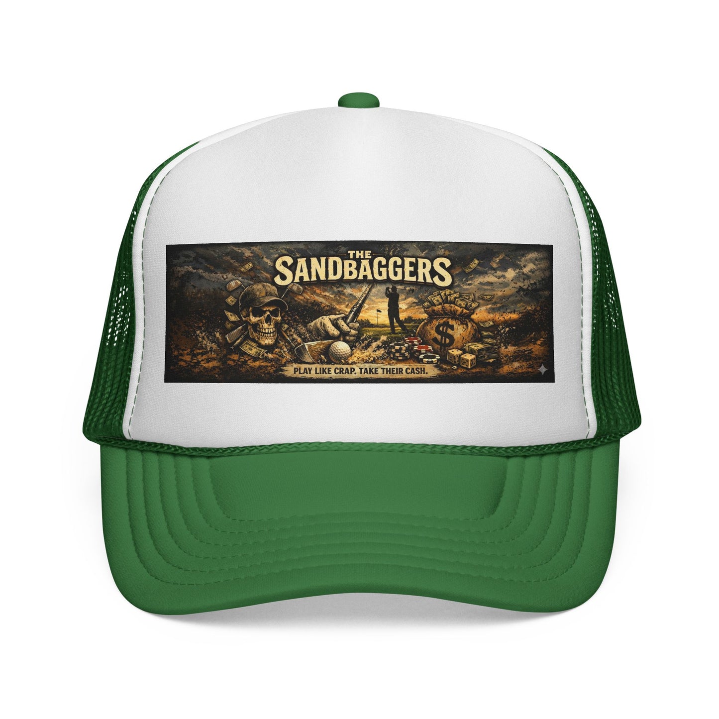 Trucker Cap — “The Sandbaggers Hat!” Embroidered Mesh Back