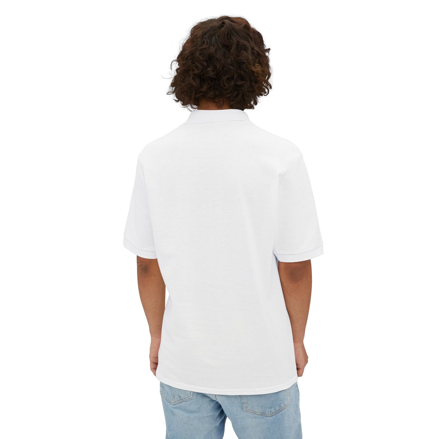 Men's Piqué Polo — 'I Just Don't Care' Casual Attitude Polo